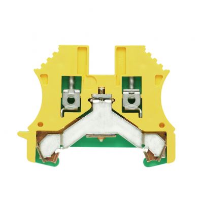 WEIDMULLER WPE 2.5 Zacisk PE, złącze śrubowe, 2.5 mm², 800 V, liczba przyłączeń: 2, liczba poziomów: 1, zielony / żółty 1010000000 /100szt./ (1010000000)